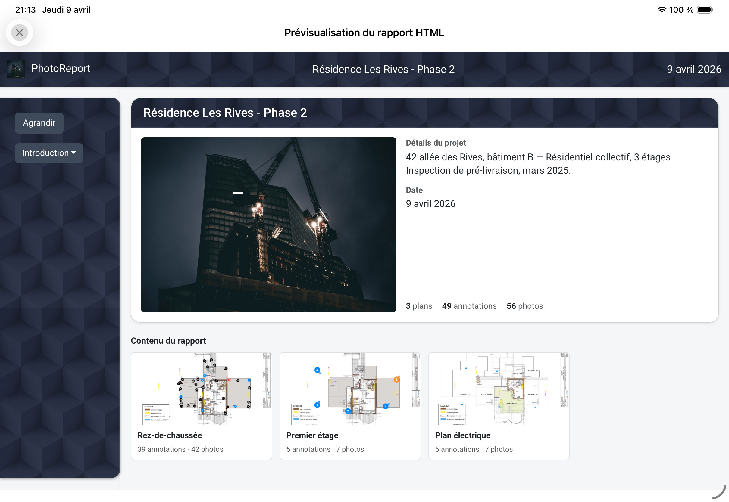 PhotoReport — Rapport HTML généré automatiquement